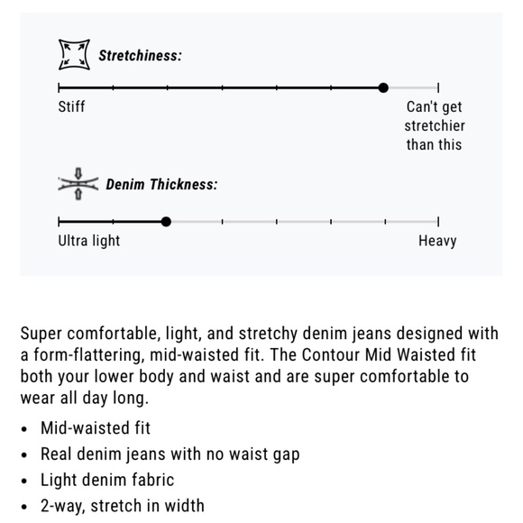 Fitjeans Contour Mid Waisted - Azure Blue - Picture 12 of 13